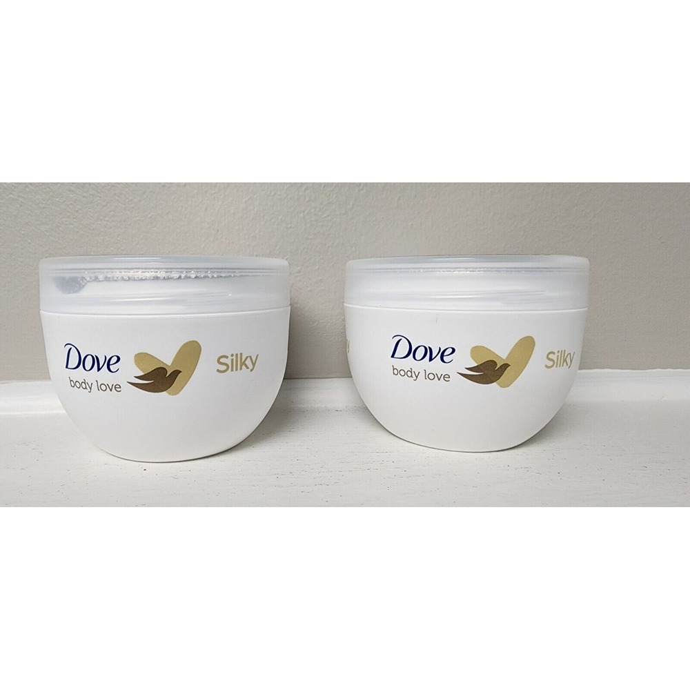 Dove body love  24 hour Silky pampering body cream  300 ml   x 2